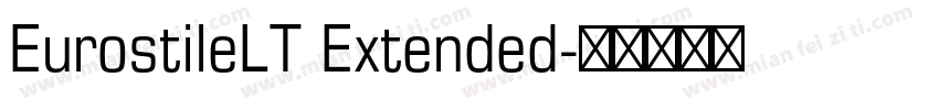 EurostileLT Extended字体转换